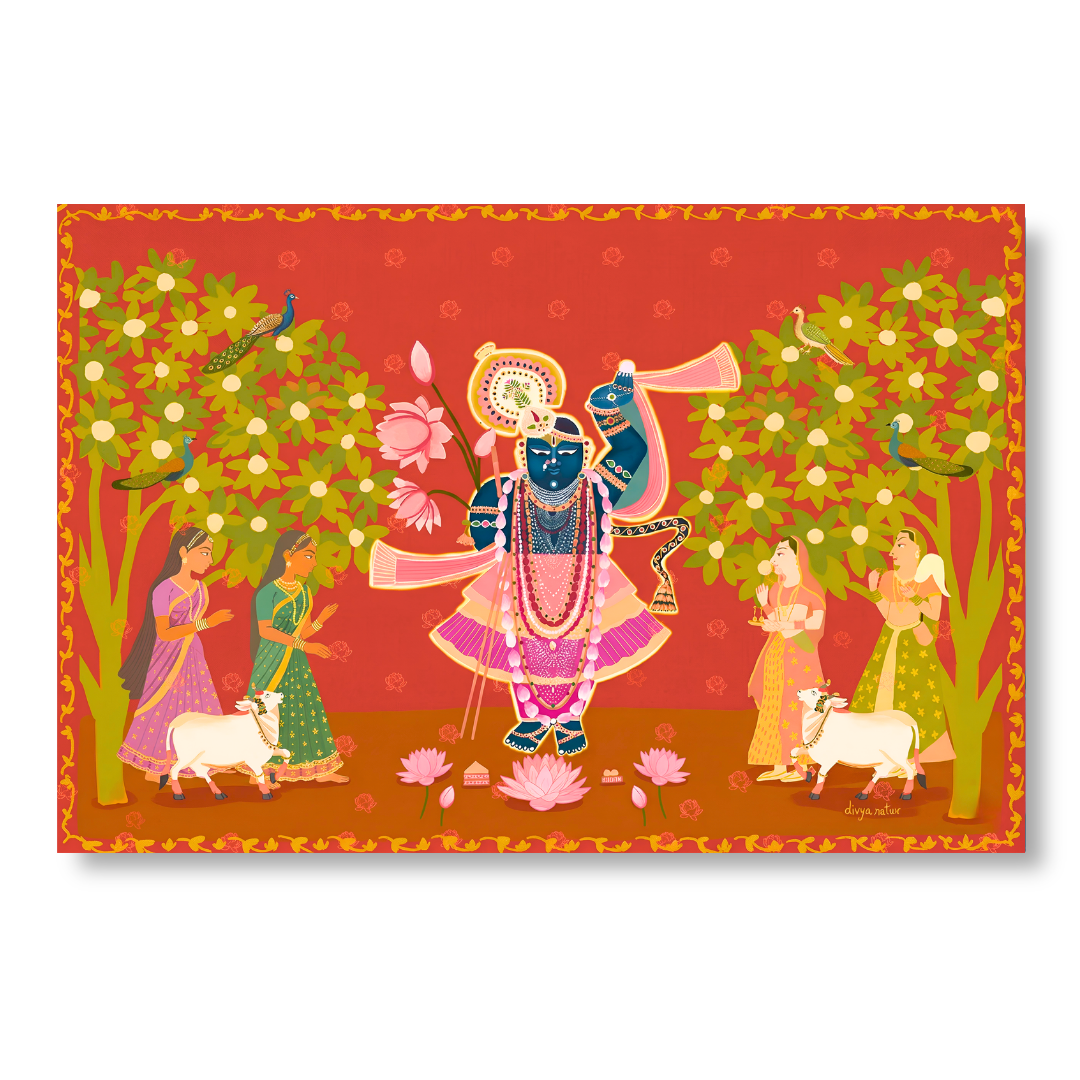 Divine Crimson Shrinathji