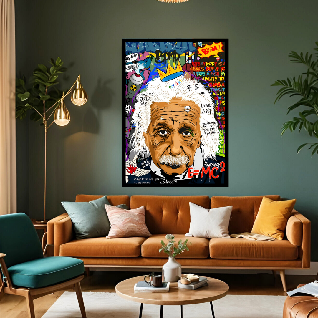 Albert Einstein Graffiti Art