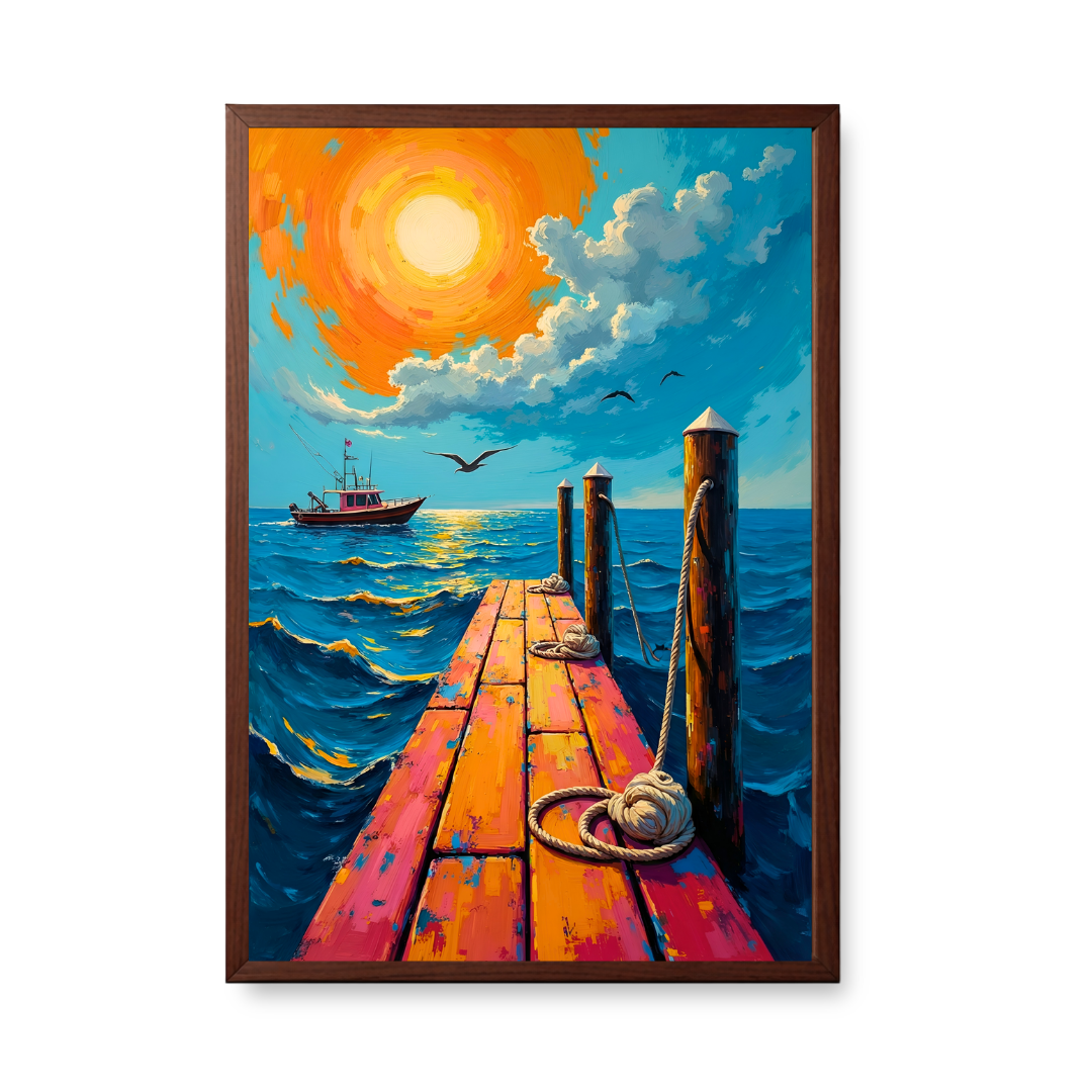 Sunlit Ocean Passage
