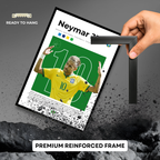 The Samba Magician: Neymar Jr. in Yellow & Green