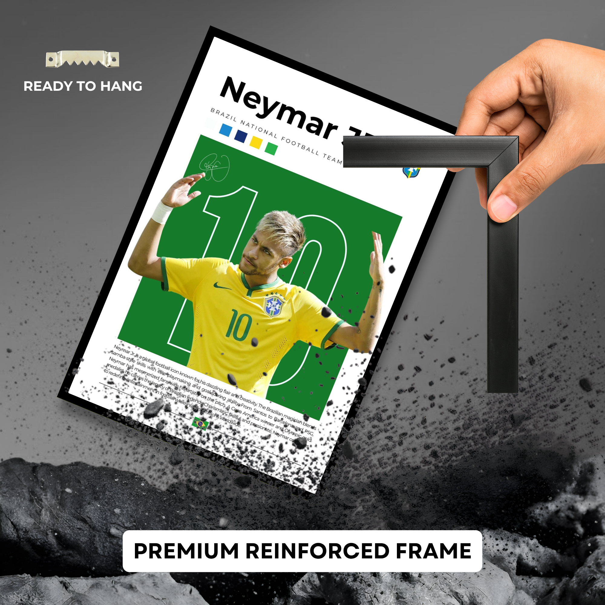 The Samba Magician: Neymar Jr. in Yellow & Green