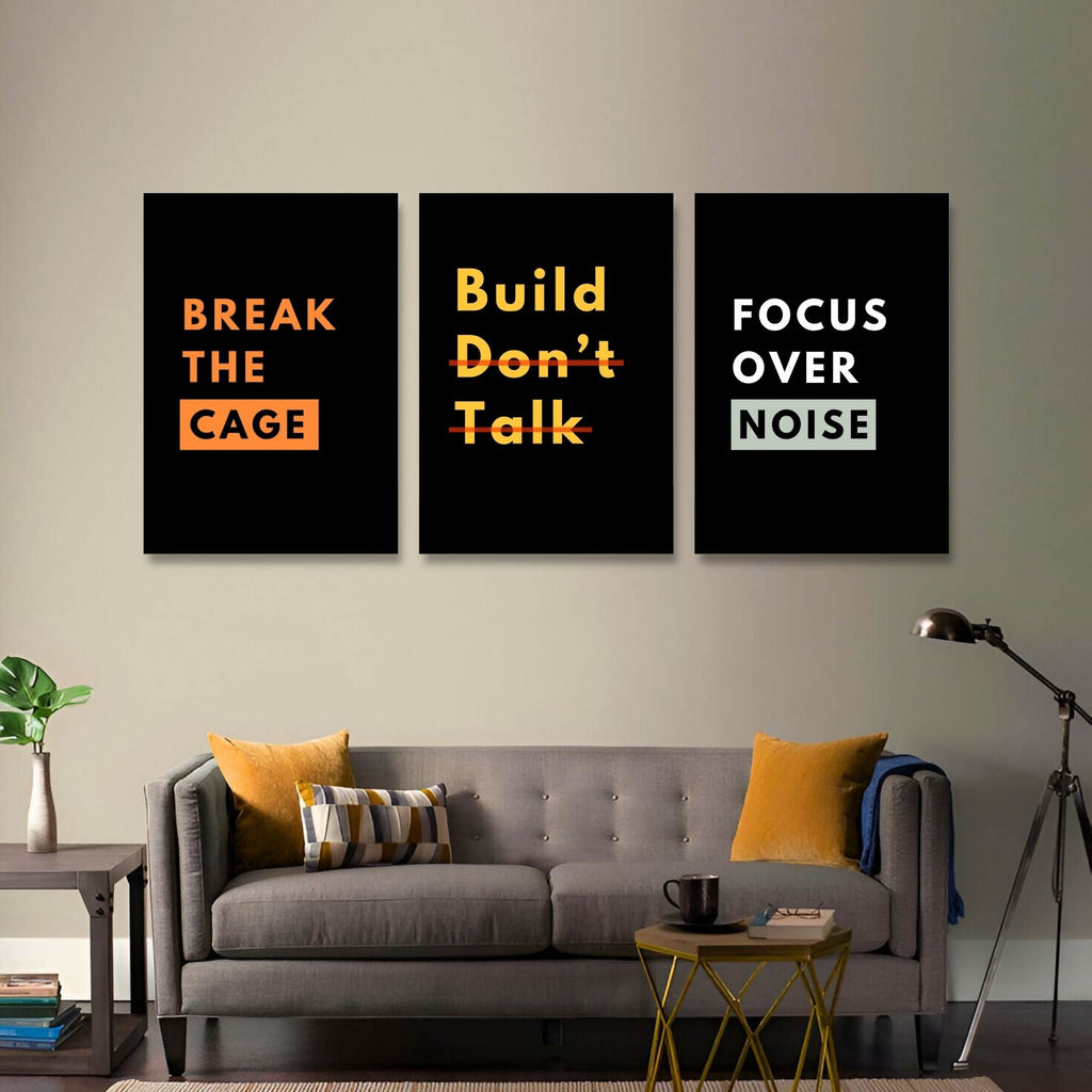 Build Beyond Words Action over empty talk | SET OF 3 FRAMES