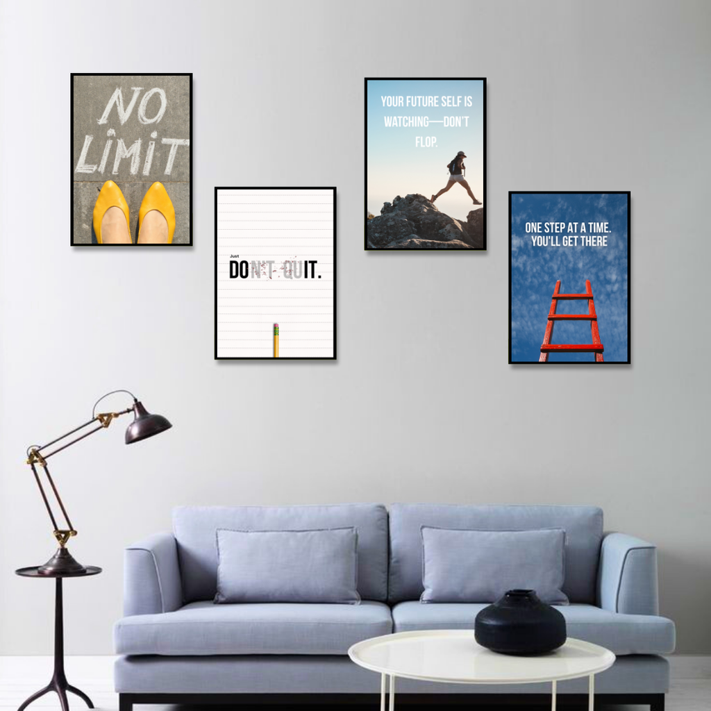 No Limits – Every Step Counts | SET OF 4