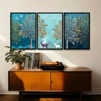 Botanical Lotus Triptych