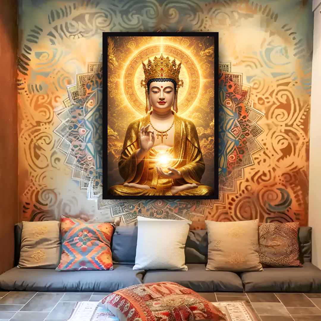 Golden Radiance – Divine Buddha