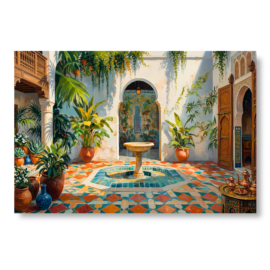 Radiant Moroccan Courtyard