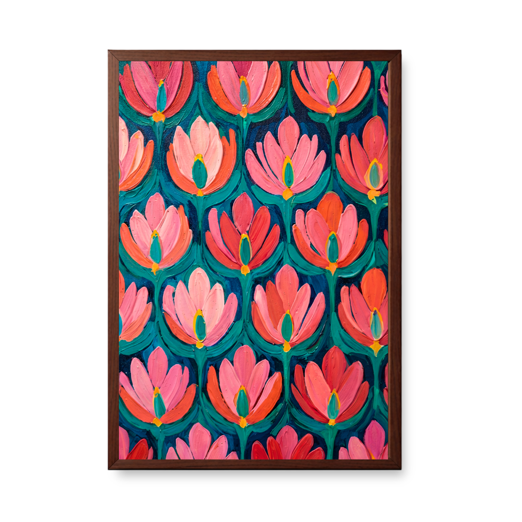 Geometric Petal Bloom