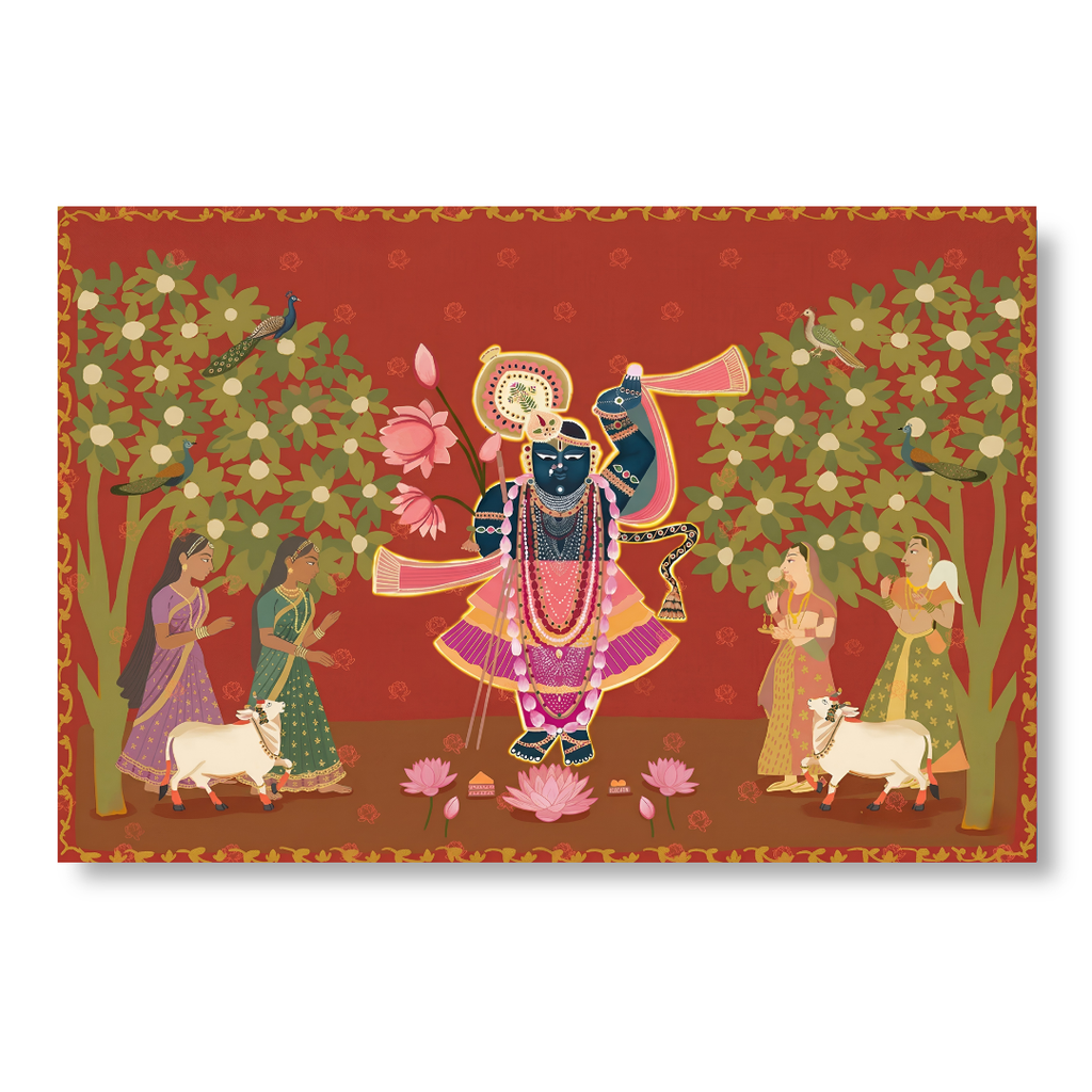 Divine Crimson Shrinathji