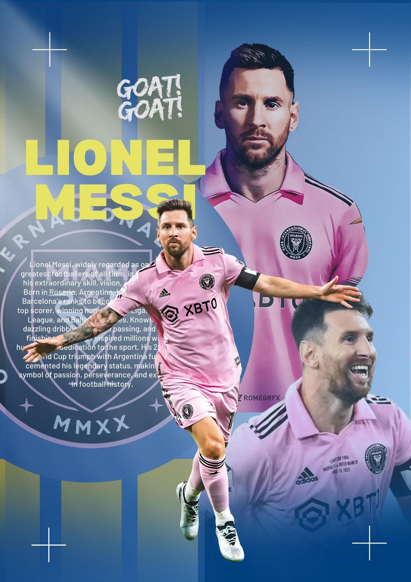 Lionel Messi Inter Miami Poster
