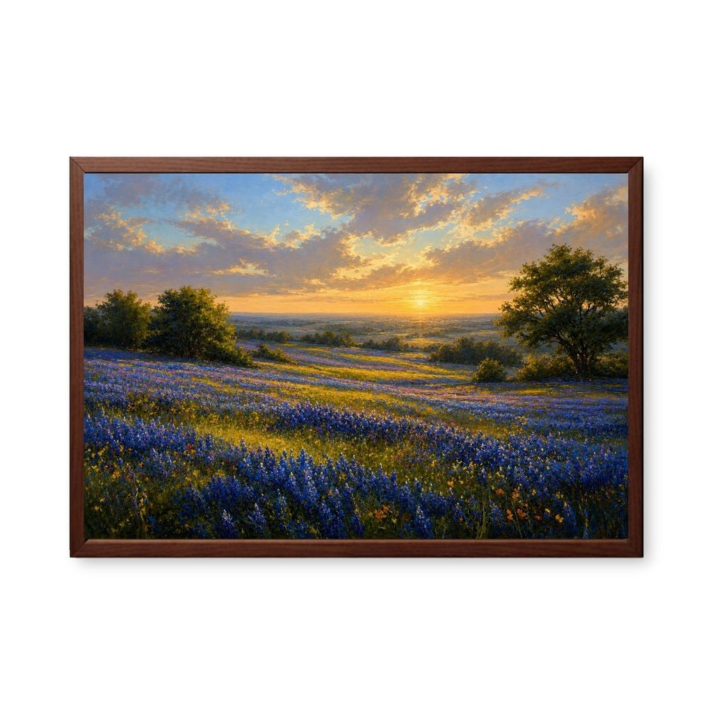 Bluebonnet Valley Sunset