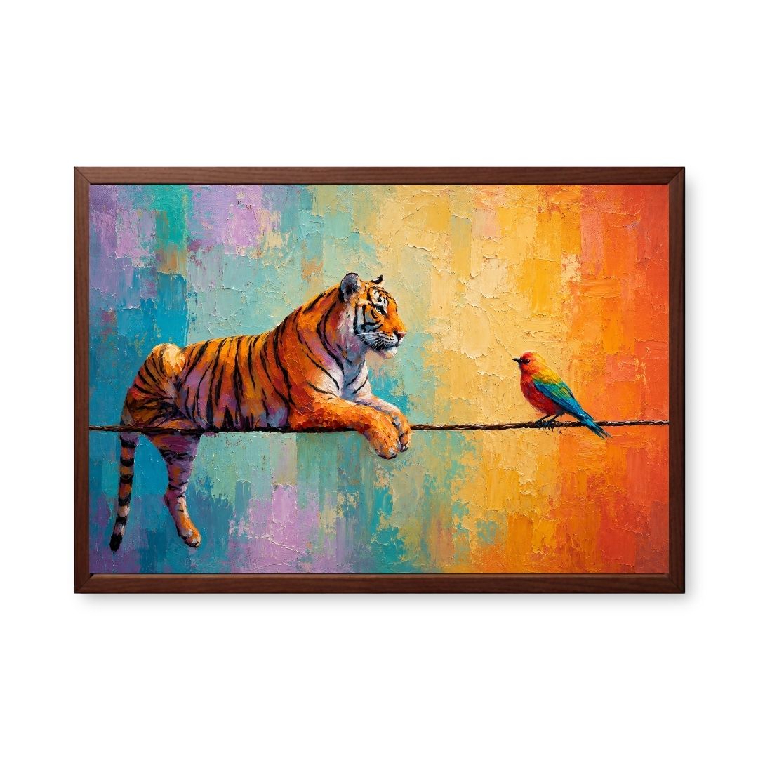 Vibrant Tiger Resting