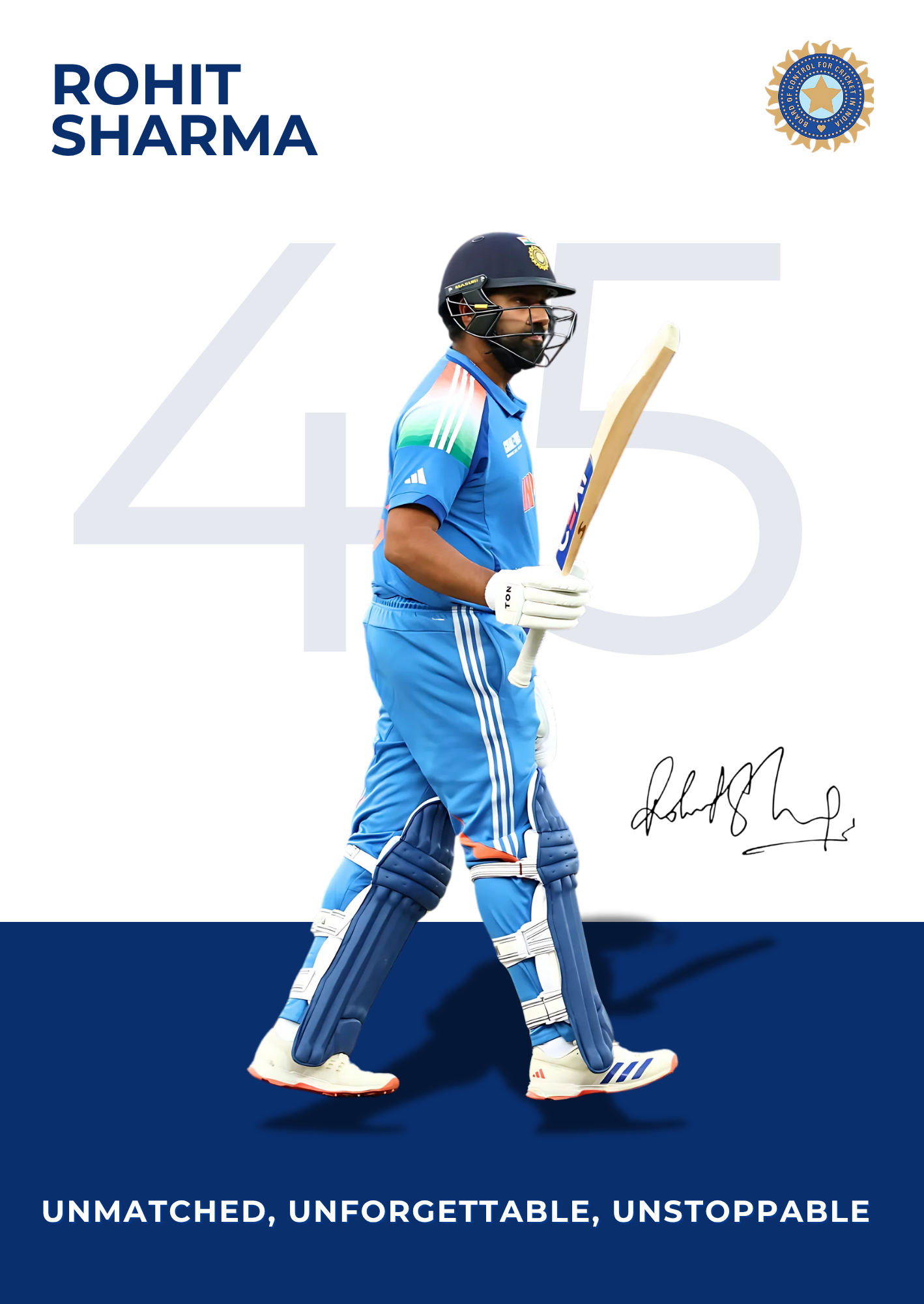 Rohit Sharma – Unmatched, Unforgettable, Unstoppable.