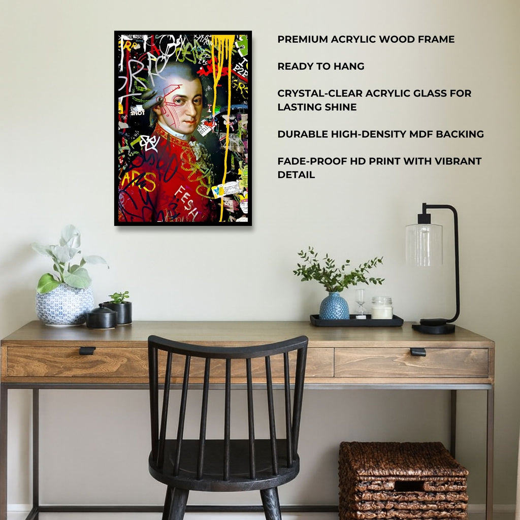 Wolfgang Amadeus Mozart: Urban Graffiti Art