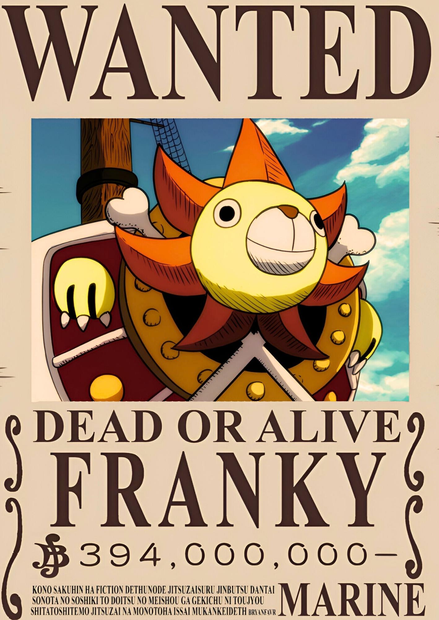 Wanted Legacy Franky: One Piece