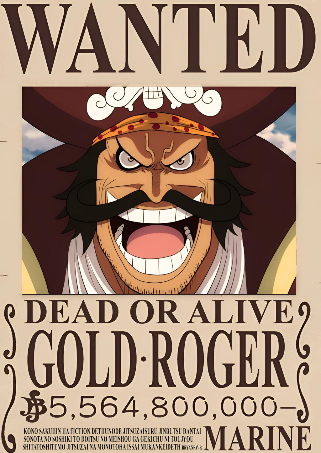Wanted Legacy Gold Roger: One Piece