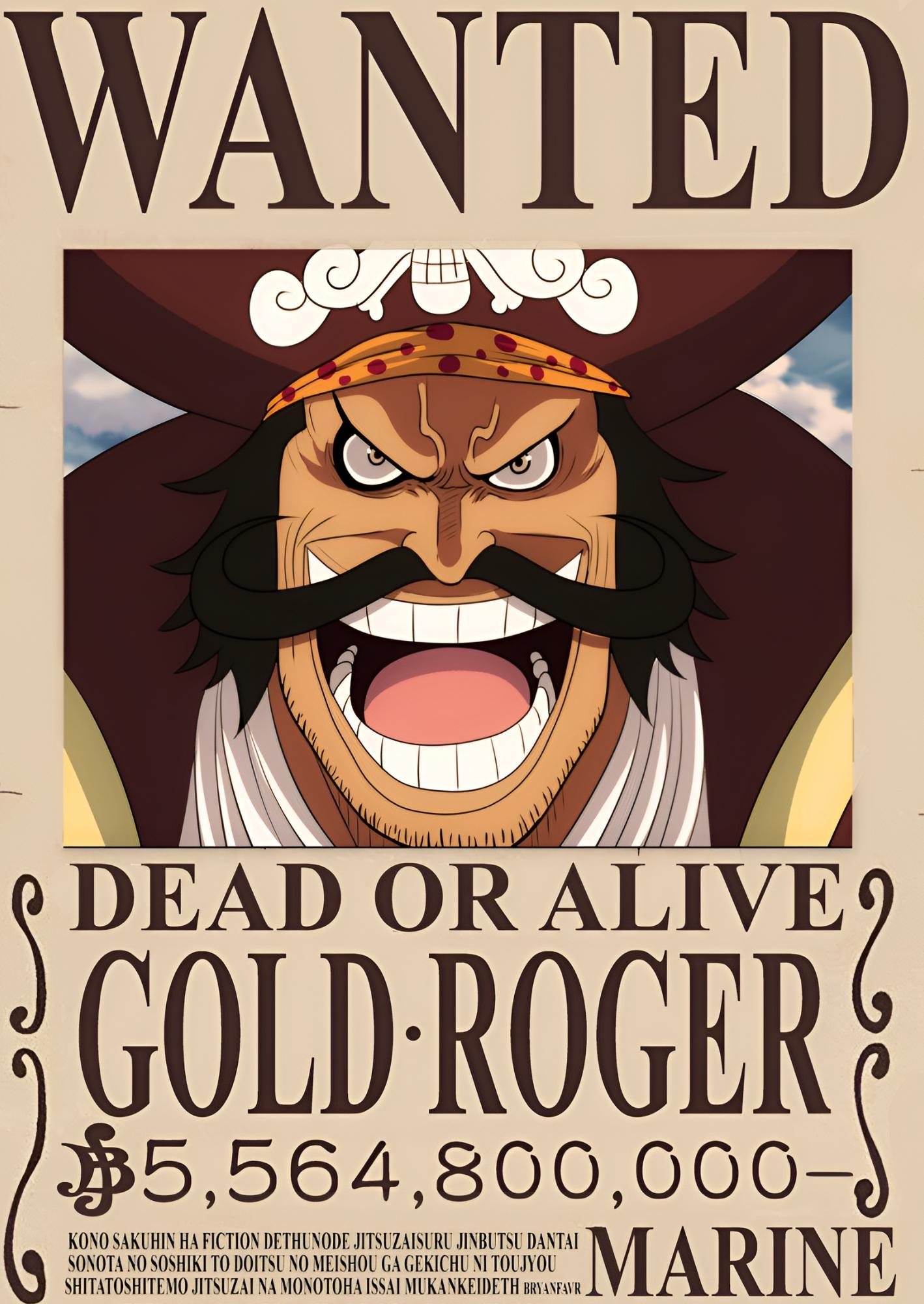 Wanted Legacy Gold Roger: One Piece