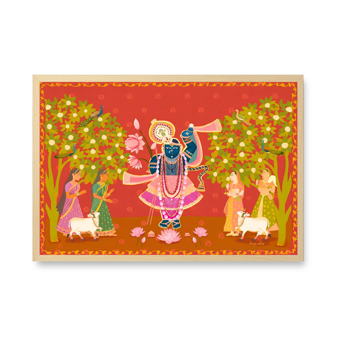 Divine Crimson Shrinathji