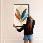 Pastel Botanical Leaves