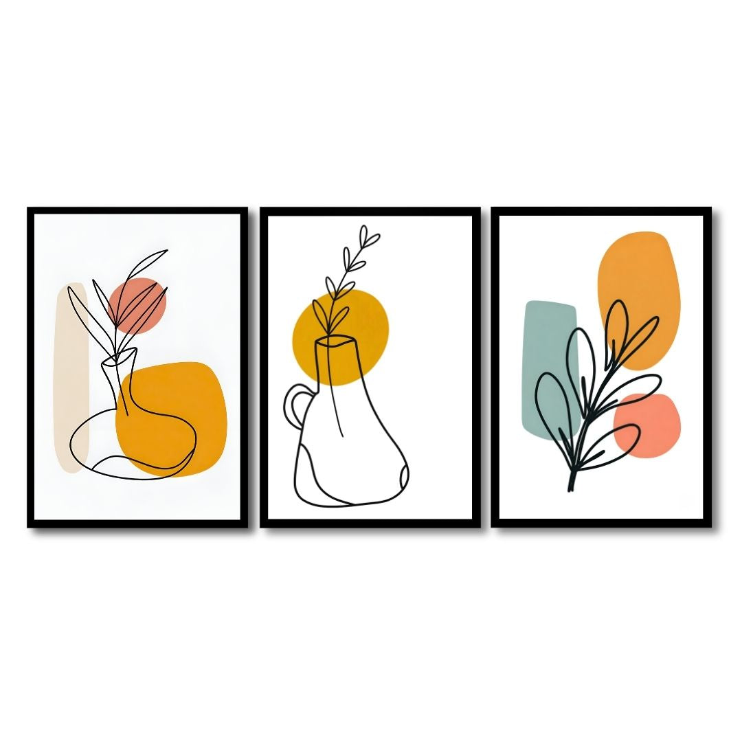 Abstract Bloom Trio
