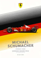 F1 CARS SET OF 8 POSTERS | UNFRAMED