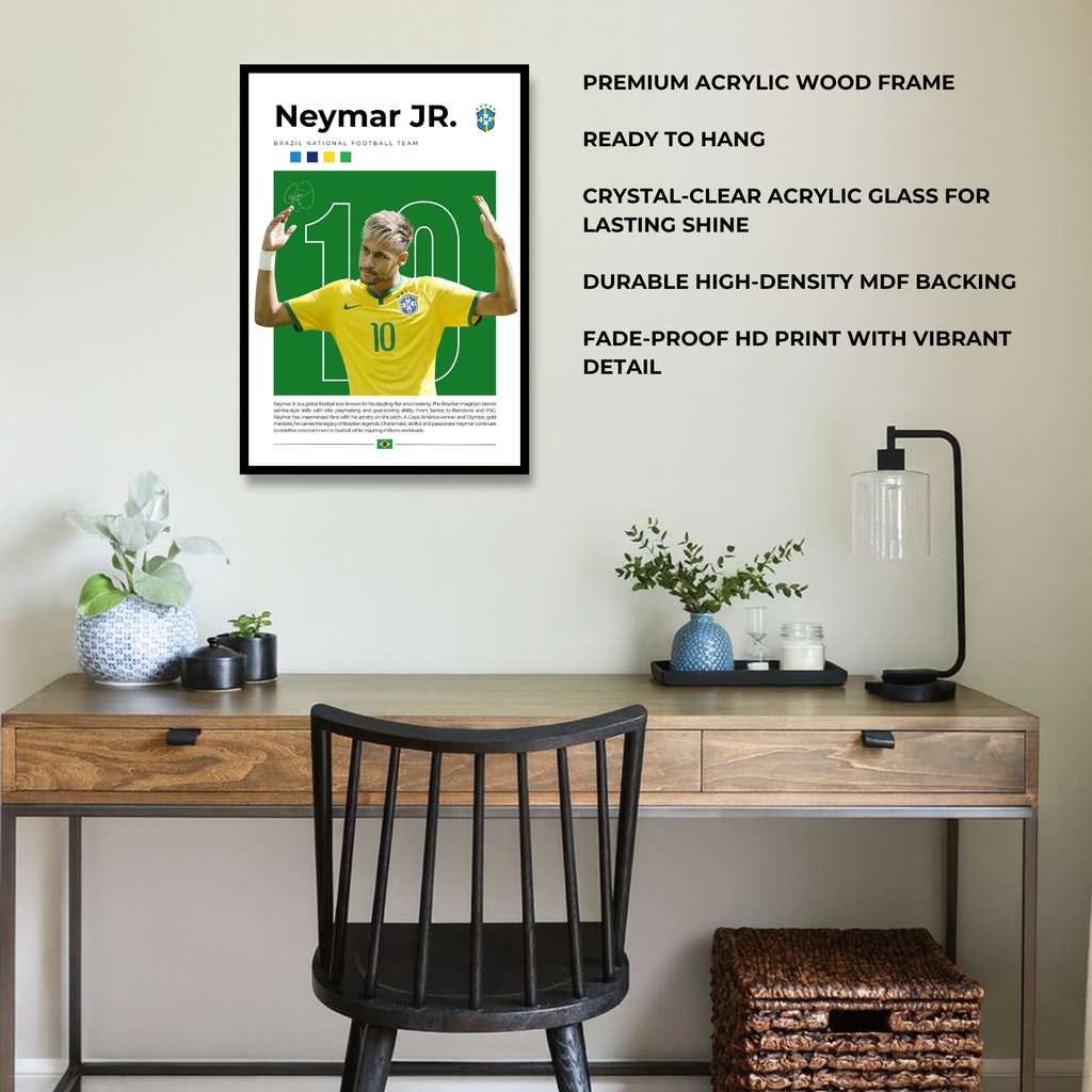 The Samba Magician: Neymar Jr. in Yellow & Green