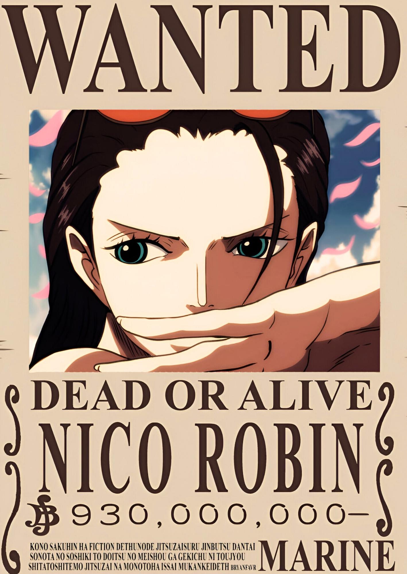 Wanted Legacy Nico Robin: One Piece