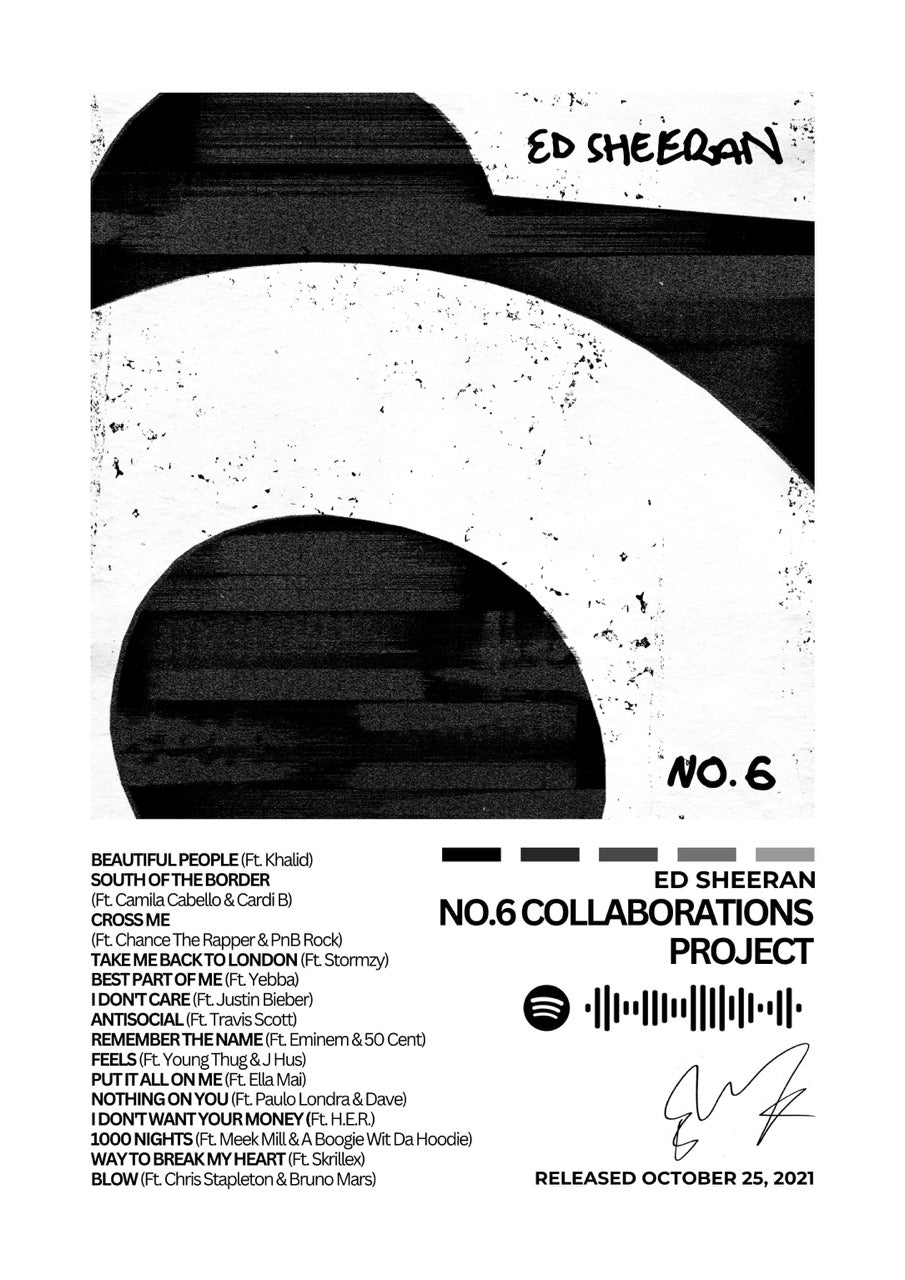 ED SHEERAN – No.6 Collaborations Project