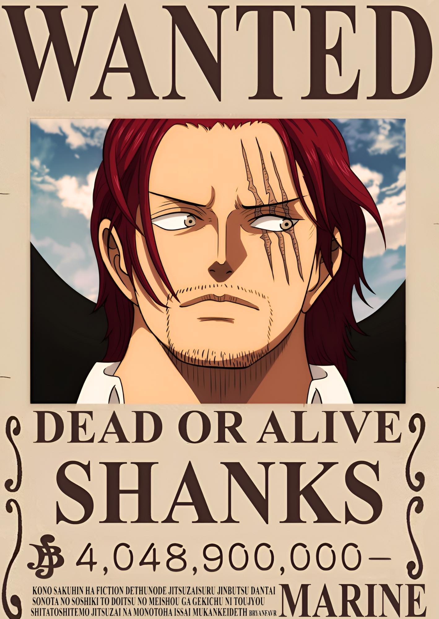 Wanted Legacy Shanks: One Piece