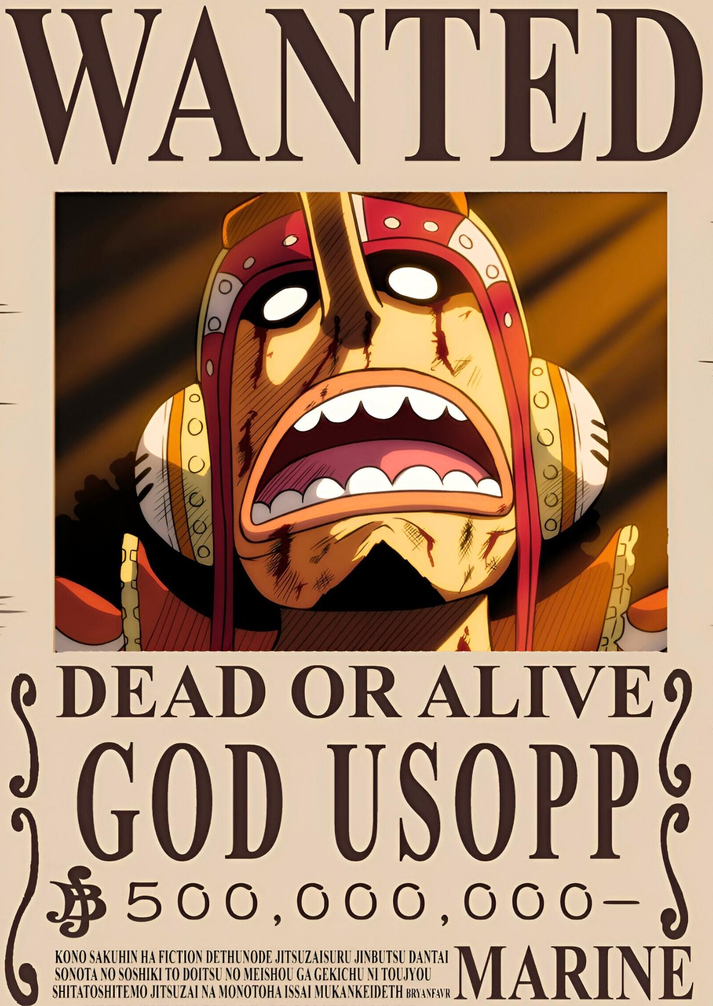 Wanted Legacy God Usopp: One Piece