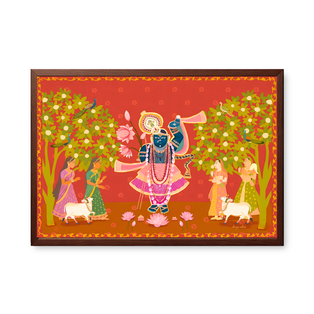 Divine Crimson Shrinathji