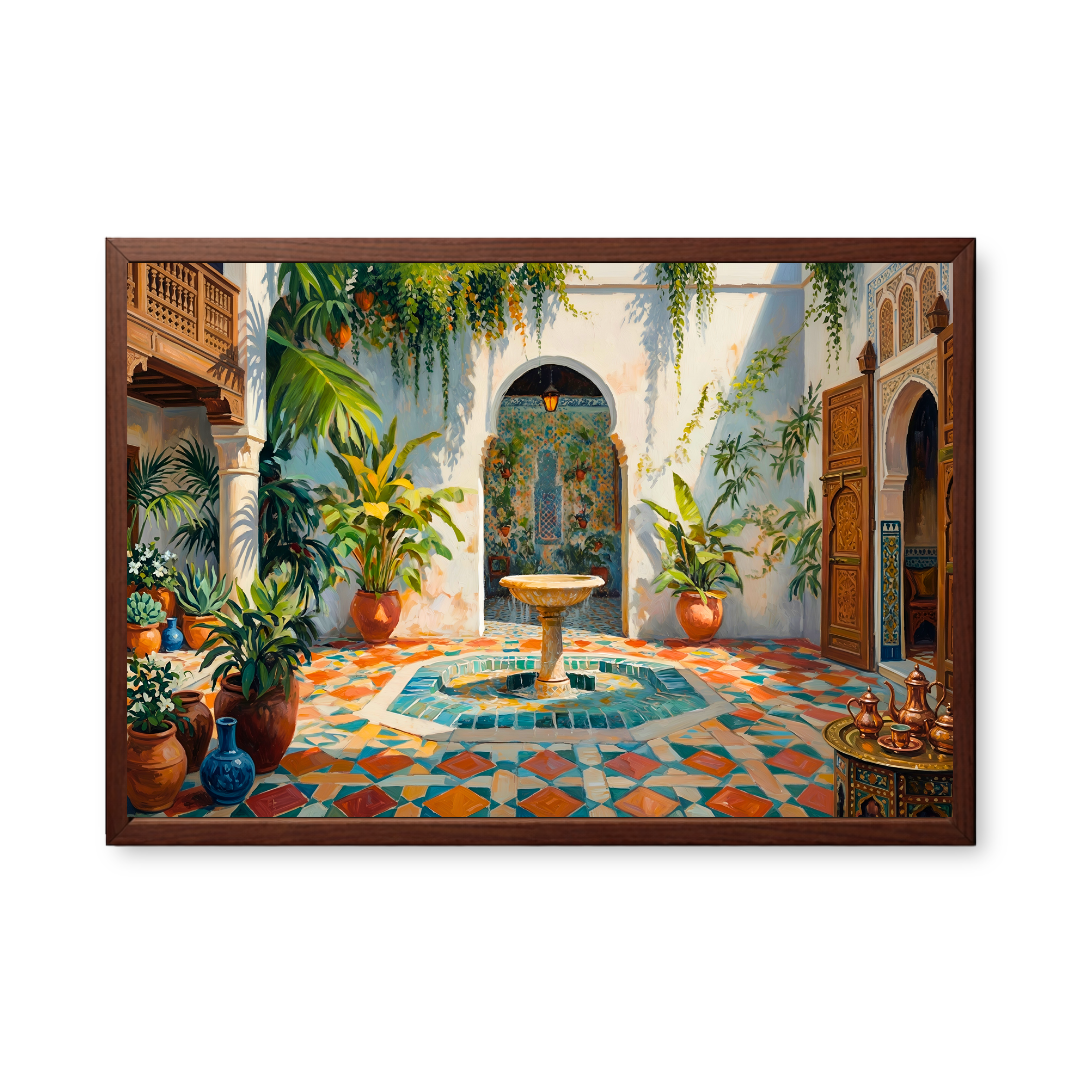 Radiant Moroccan Courtyard