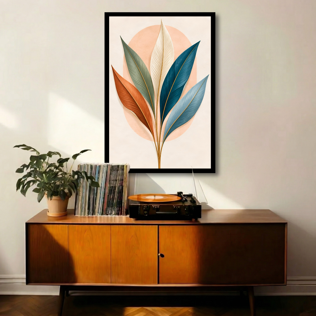Pastel Botanical Leaves