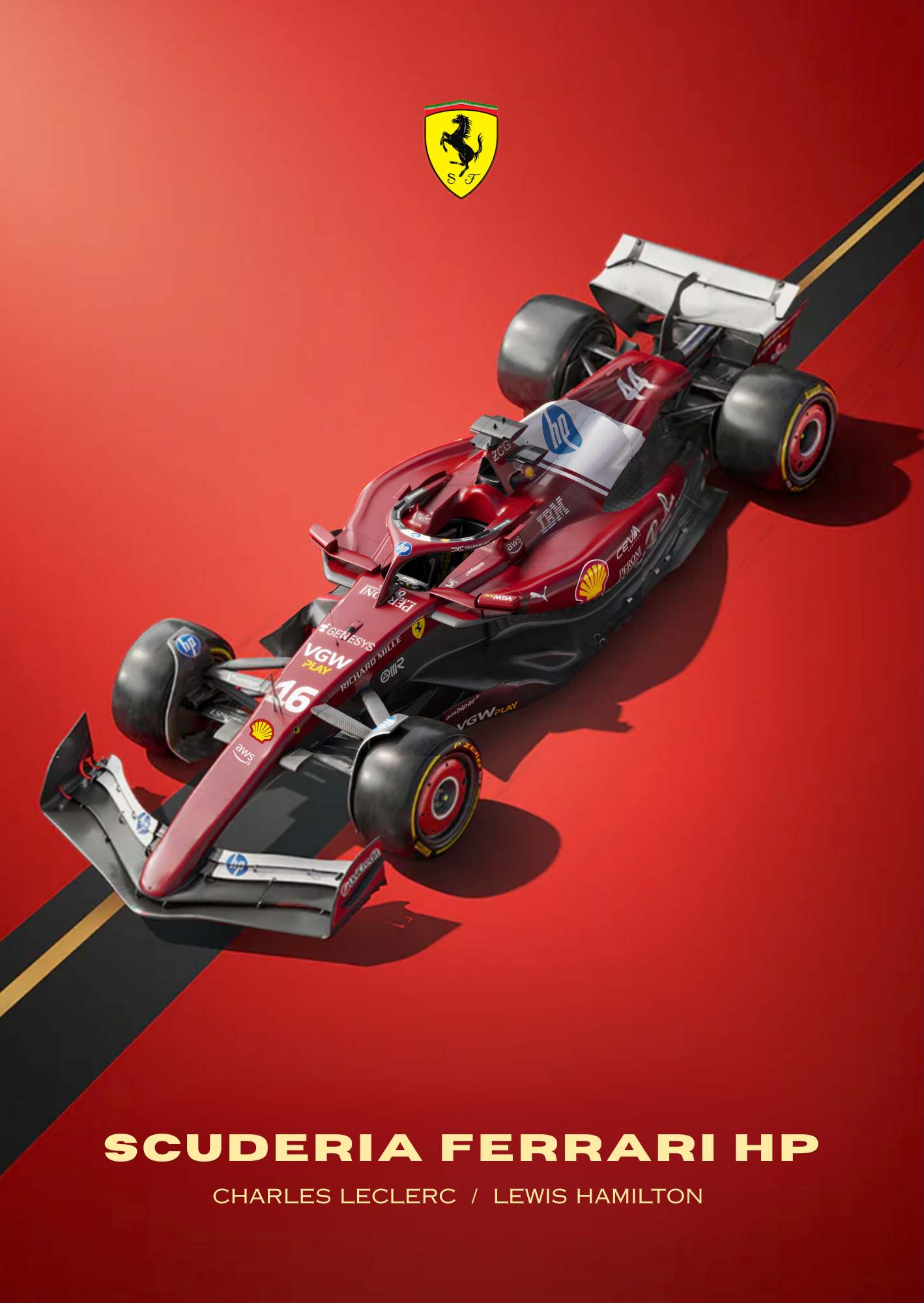 F1 CARS SET OF 8 POSTERS | UNFRAMED