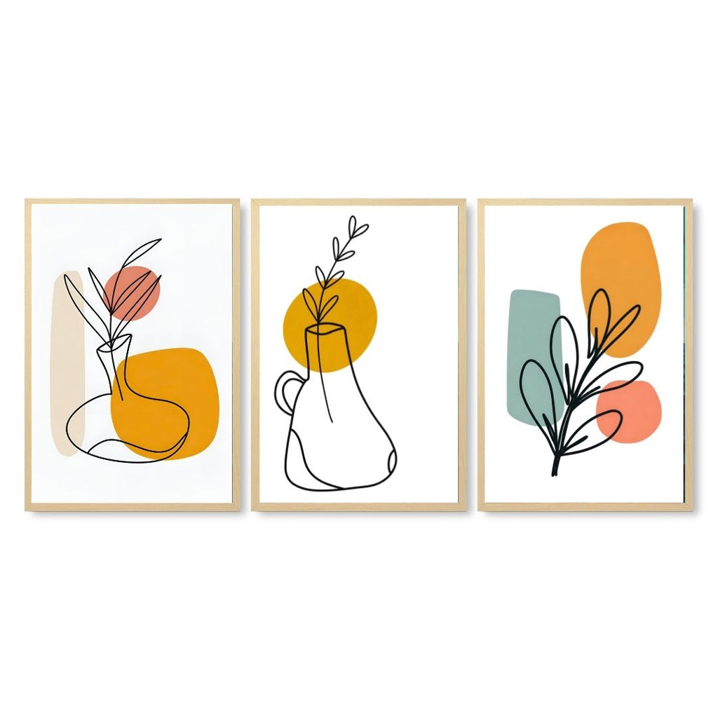 Abstract Bloom Trio