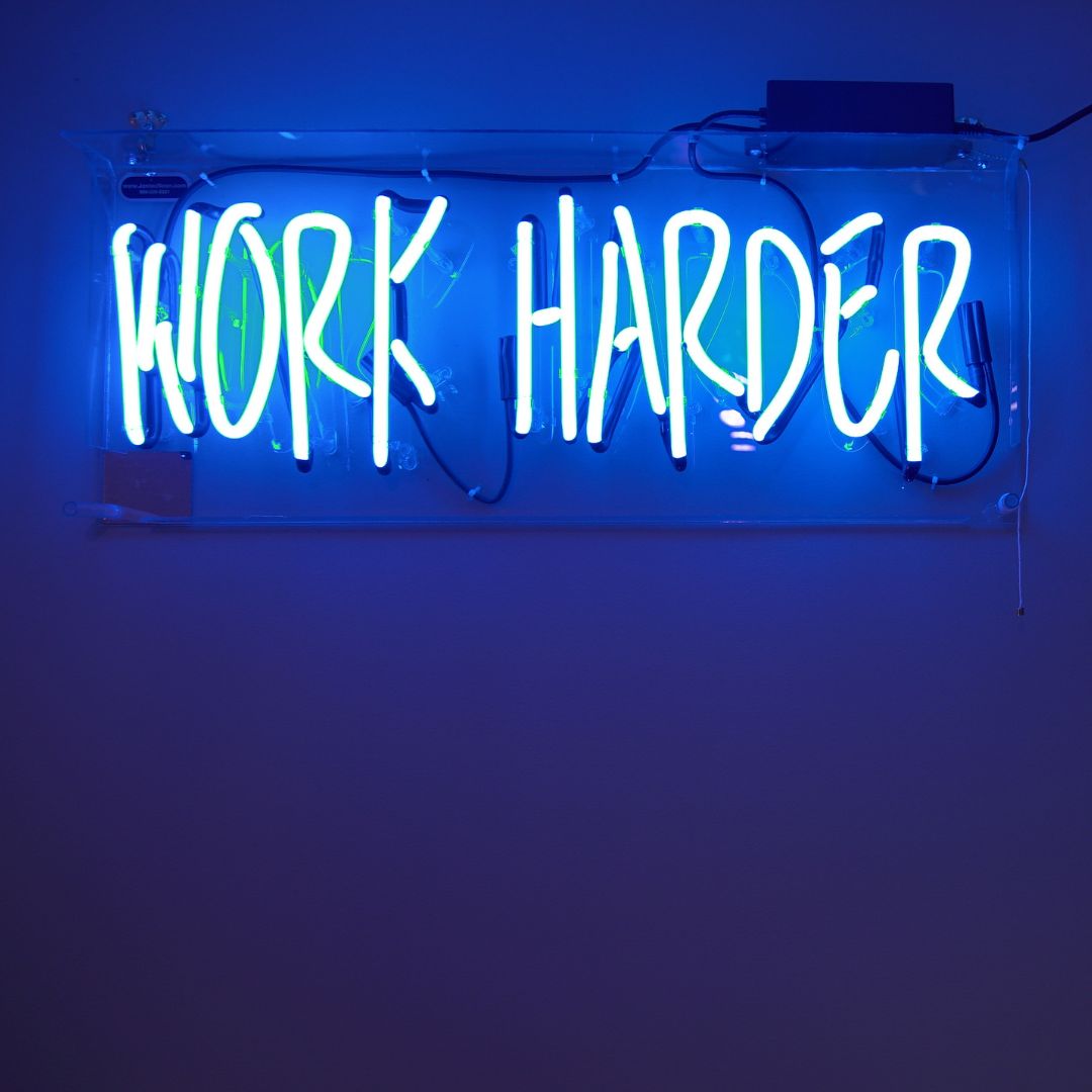 Work Harder – Consistency Wins | SET OF 4