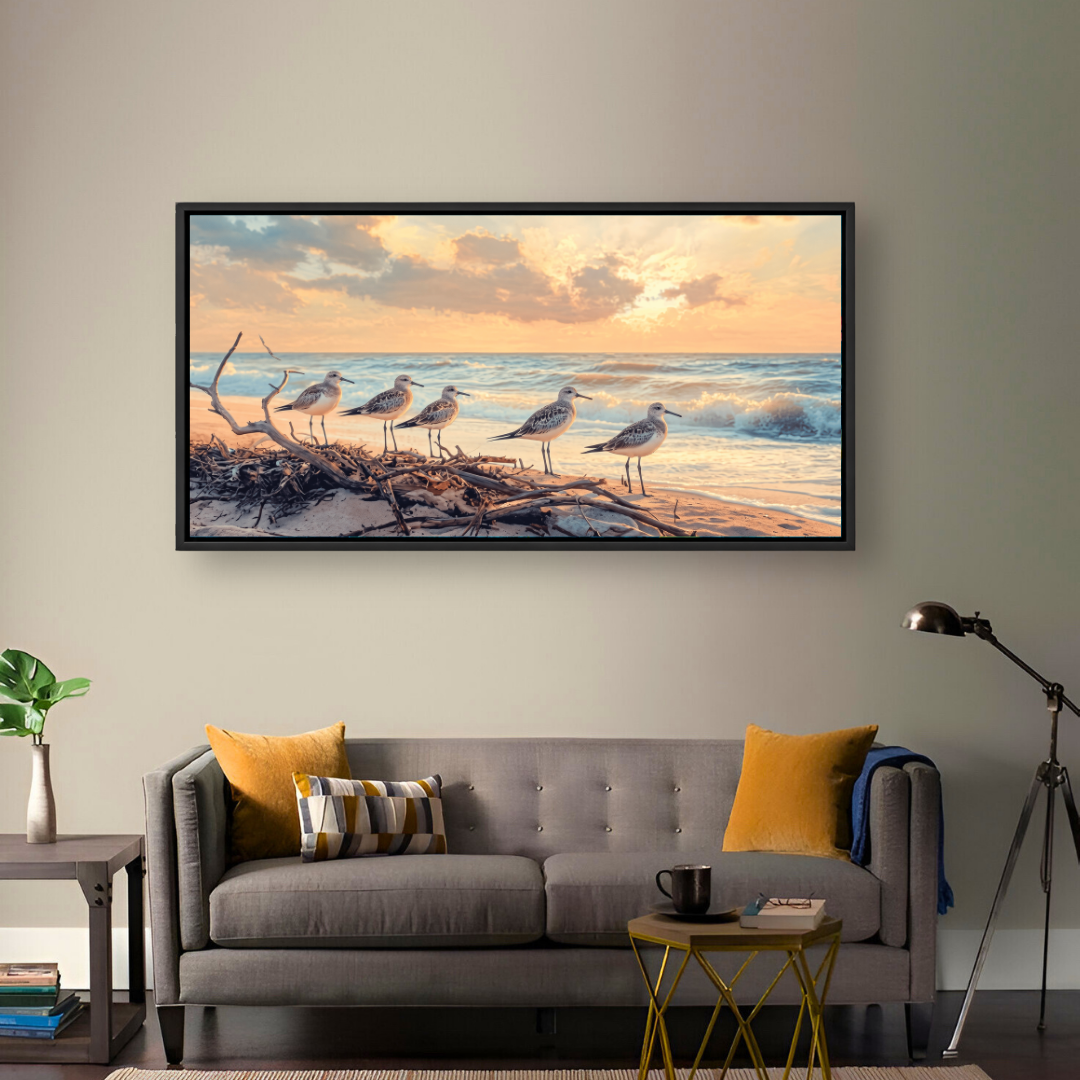 Coastal Birds Sunset Beach