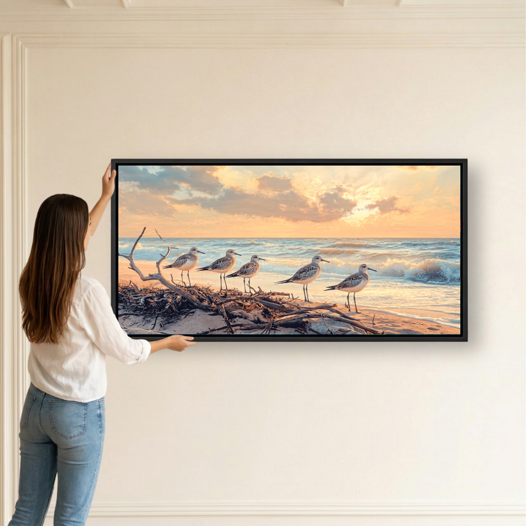 Coastal Birds Sunset Beach