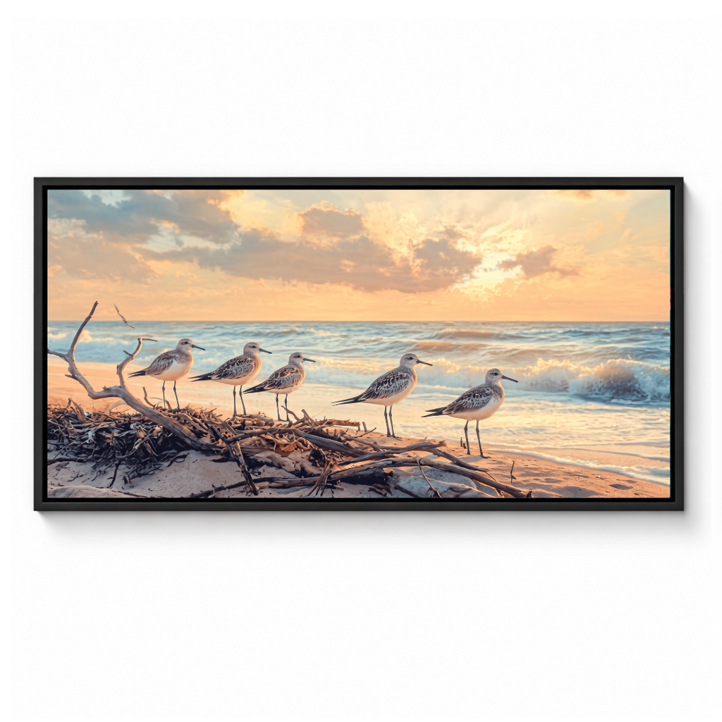 Coastal Birds Sunset Beach