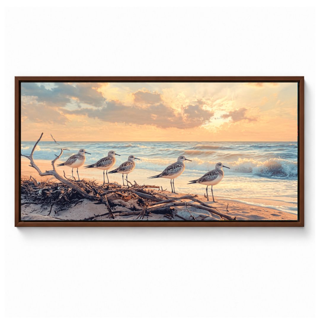 Coastal Birds Sunset Beach
