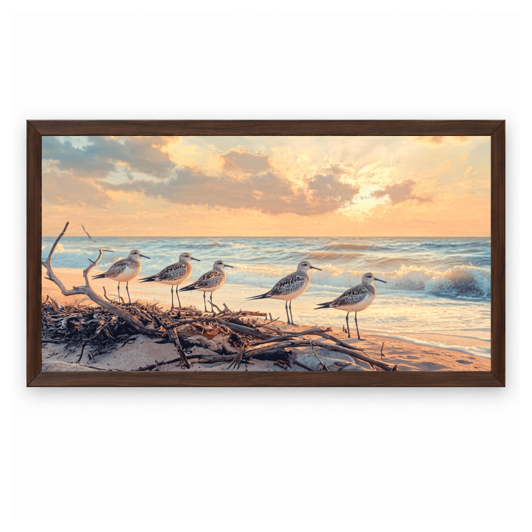 Coastal Birds Sunset Beach