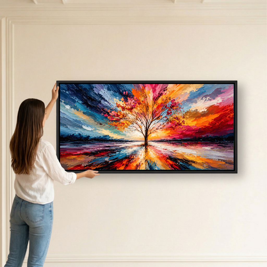 Colorful Abstract Tree Painting