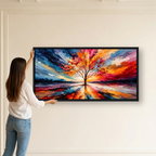 Colorful Abstract Tree Painting