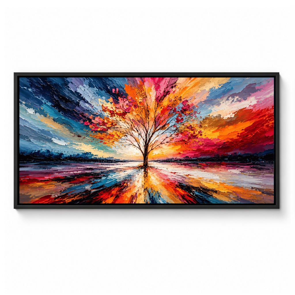Colorful Abstract Tree Painting