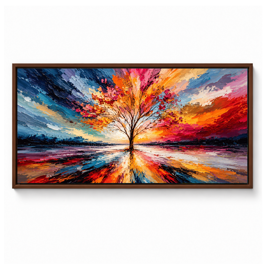 Colorful Abstract Tree Painting
