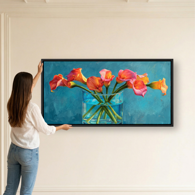 Colorful Calla Lily Vase