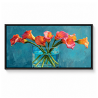 Colorful Calla Lily Vase