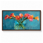 Colorful Calla Lily Vase