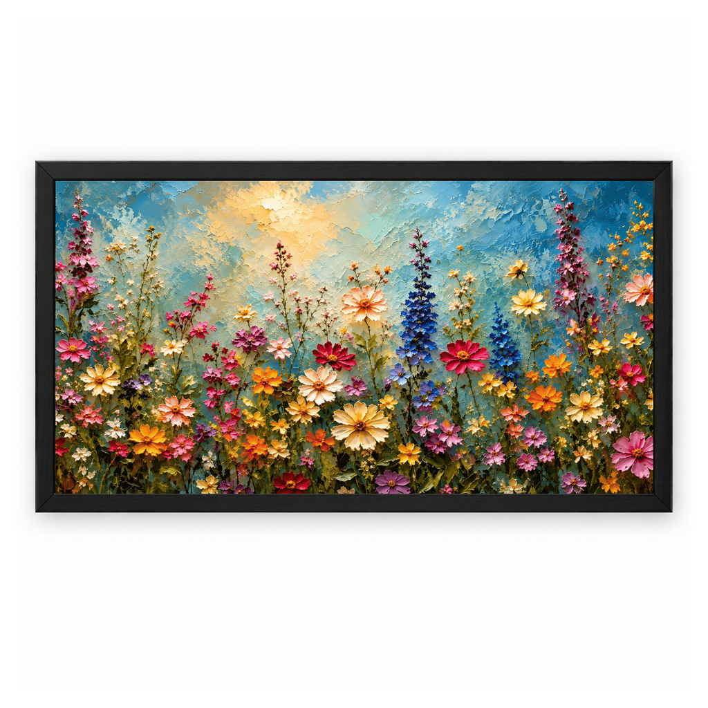 Colorful Wildflower Meadow Painting