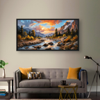 Dramatic Rocky Mountain River