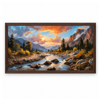 Dramatic Rocky Mountain River